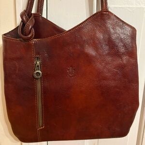 Firenze Made in Italy Brown Leather Women's Bag